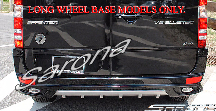 Custom Mercedes Sprinter  Van Rear Bumper (2007 - 2018) - $980.00 (Part #MB-085-RB)